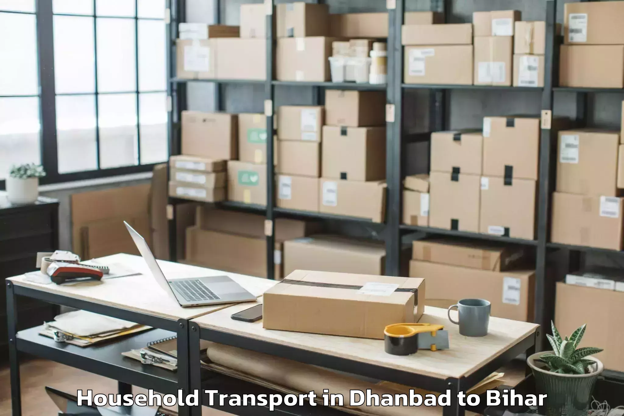 Trusted Dhanbad to Ariari Household Transport